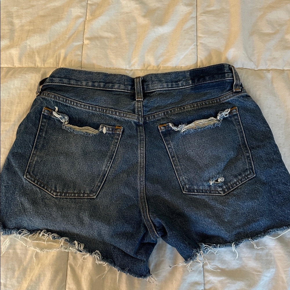 Abercrombie boyfriend mid rise denim jean shorts - women’s size 6 - Picture 4 of 4